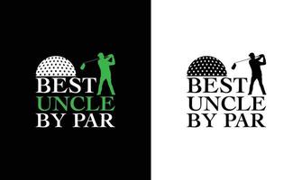 Golf-Zitat-T-Shirt-Design, Typografie vektor