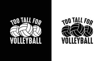 Volleyball-Zitat-T-Shirt-Design, Typografie vektor