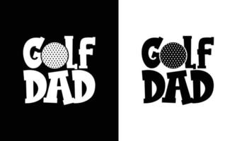 Golf-Zitat-T-Shirt-Design, Typografie vektor