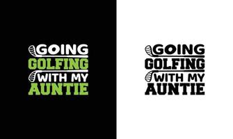 Golf-Zitat-T-Shirt-Design, Typografie vektor