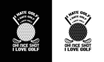 golf Citat t skjorta design, typografi vektor