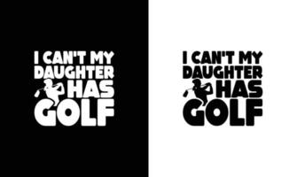 Golf-Zitat-T-Shirt-Design, Typografie vektor