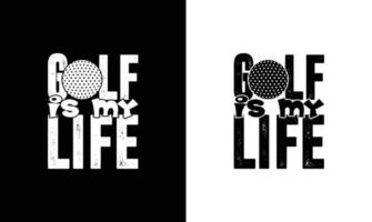 Golf-Zitat-T-Shirt-Design, Typografie vektor