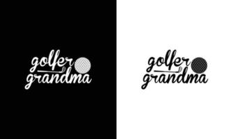 Golf-Zitat-T-Shirt-Design, Typografie vektor