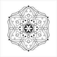 Mandala Bundle Hintergrund Schwarz-Weiß-Design-Konzept vektor