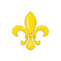 Fleur de Lis-Symbol, Cartoon-Stil vektor