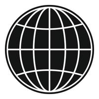 globales Symbol, einfacher Stil. vektor