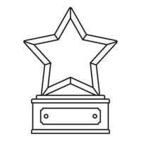 Star Award Icon Vektor dünne Linie