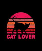 Katzen-T-Shirt-Design vektor