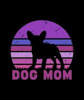 hund mamma t-shirt design vektor