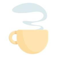 Heiße Kaffeetasse Symbol Cartoon-Vektor. Schlafstörung vektor