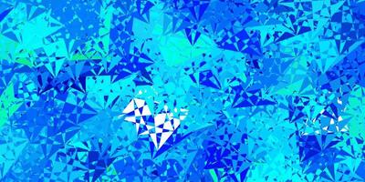 blå och grön bakgrund med trianglar. vektor