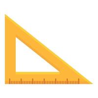 vinkel linjal ikon tecknad serie vektor. triangel linje vektor