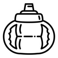 Schnabeltasse Flaschensymbol, Umrissstil vektor