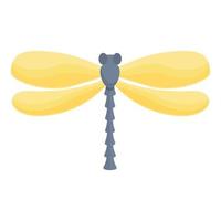 Libelle-Symbol-Cartoon-Vektor. Insektenflügel vektor