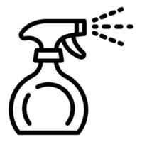 spray rengöringsmedel ikon, översikt stil vektor
