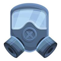 armén gas mask ikon, tecknad serie stil vektor