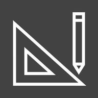 teckning verktyg linje omvänd ikon vektor
