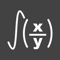 Formel ii Linie invertiertes Symbol vektor