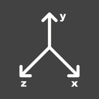 Grafik II Linie invertiertes Symbol vektor