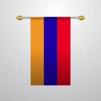 armenia hängande flagga vektor