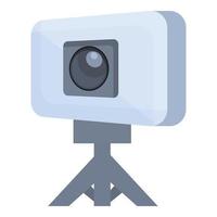 vlogger verkan kamera ikon tecknad serie vektor. leva video vektor