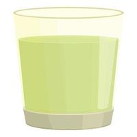 Spirulina-Cocktail-Symbol Cartoon-Vektor. Algenpflanze vektor