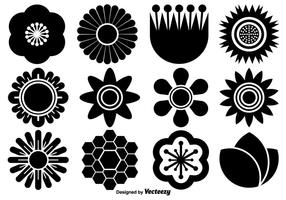 Vector Collection Of Flat Flower Icons