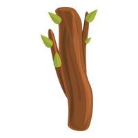 Blätter Stammbaum-Symbol, Cartoon-Stil vektor