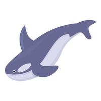 Ocean Killerwal-Symbol, Cartoon-Stil vektor