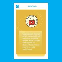 Entsperren Sie den Designvektor für mobiles vertikales Bannerdesign vektor
