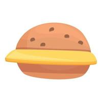 Holländischer Burger-Symbol-Cartoon-Vektor. Essenstafel vektor