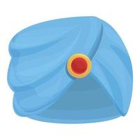 Frau Turban Symbol Cartoon-Vektor. indischer Hut vektor