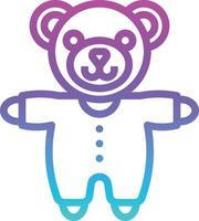 plysch Björn teddy bebis Tillbehör - lutning ikon vektor