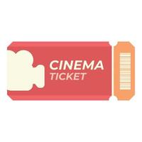 Papierticket-Symbol Cartoon-Vektor. Kinokarte vektor