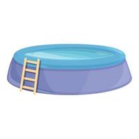 Leiter aufblasbarer Pool Symbol Cartoon Vektor. schwimmen schwimmen vektor