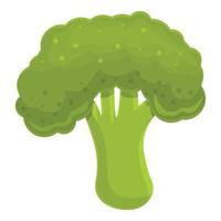 broccoli vegetabiliska ikon, tecknad serie stil vektor