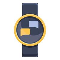 Kid Smart Watch Chat-Symbol, Cartoon-Stil vektor