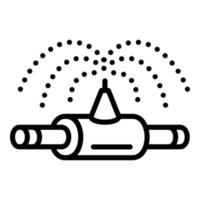 vatten bevattning ikon, översikt stil vektor