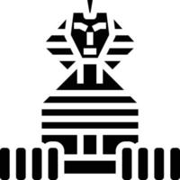 große sphinx ägypten wahrzeichen sphinx antik - solide ikone vektor