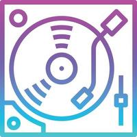 dj mixer musik musikalisk instrument - lutning ikon vektor