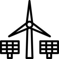 Energieinvestitionsleistung Solarzelle elektrisch - Gliederungssymbol vektor
