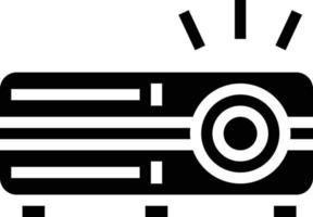 Projektor Diashow Computerzubehör - solides Symbol vektor