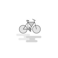 cykel webb ikon platt linje fylld grå ikon vektor