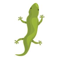 grünes Reptil wilder Symbol Cartoon-Vektor. Gecko-Eidechse vektor