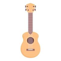 ukulele konst ikon tecknad serie vektor. akustisk gitarr vektor