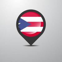 puerto rico kartnål vektor