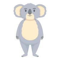 rolig koala ikon tecknad serie vektor. barn träd vektor