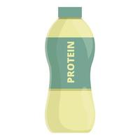 Protein-Flasche trinken Symbol Cartoon-Vektor. veganes Essen vektor