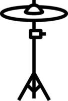 krascha cymbal musik musikalisk instrument - översikt ikon vektor